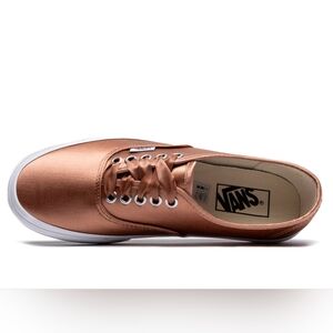 Womens 6 Rose Gold Authentic Satin Vans